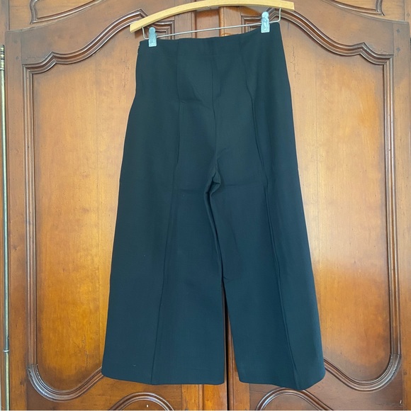 NWT Lafayette 148 Black Wool Culotte Trousers | Size 6 - Picture 3 of 6